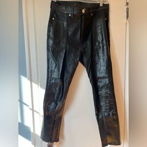 Rag and Bone Leather Pants 29 READ DESCRIPTION